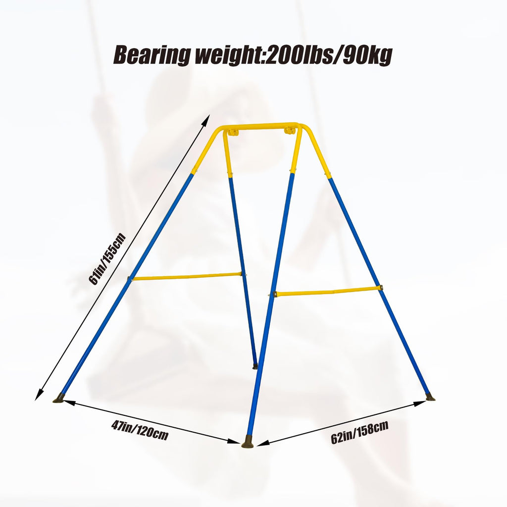 Swing Stand, Metal A-Frame Hammock Chair Stand, Foldable Baby Swing Frame, Easy to Assemble & Store, Indoor/Outdoor Swing Stand for Toddler Baby Jumper Chair Retail $215