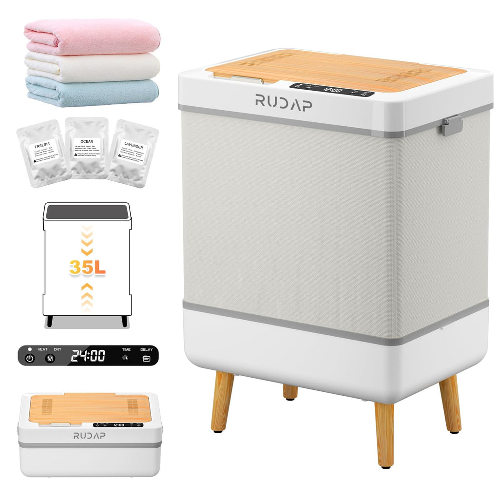 Open-Box New RUDAP 35L Foldable with Fragrance - Towel Warmer