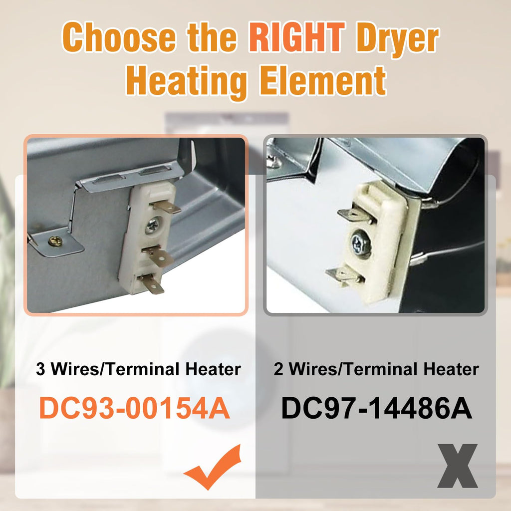 Samsung Compatible 3-Wire Dryer Heating Element DC93-00154A