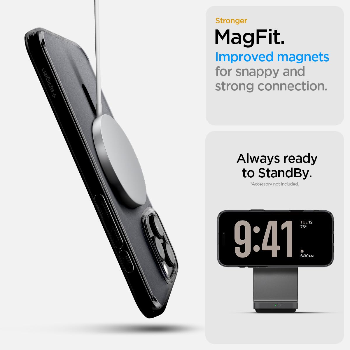 iPhone 16 Pro Ultra Hybrid T MagFit Case - Frost Black