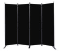 FT Portable Room Divider and Folding Privacy Screen 4 Panel Partition 88 W Black $42.00