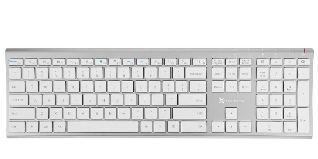 Open-Box New Performance Slim Wireless Keyboard - Silver - Keyboard Retail $35.00