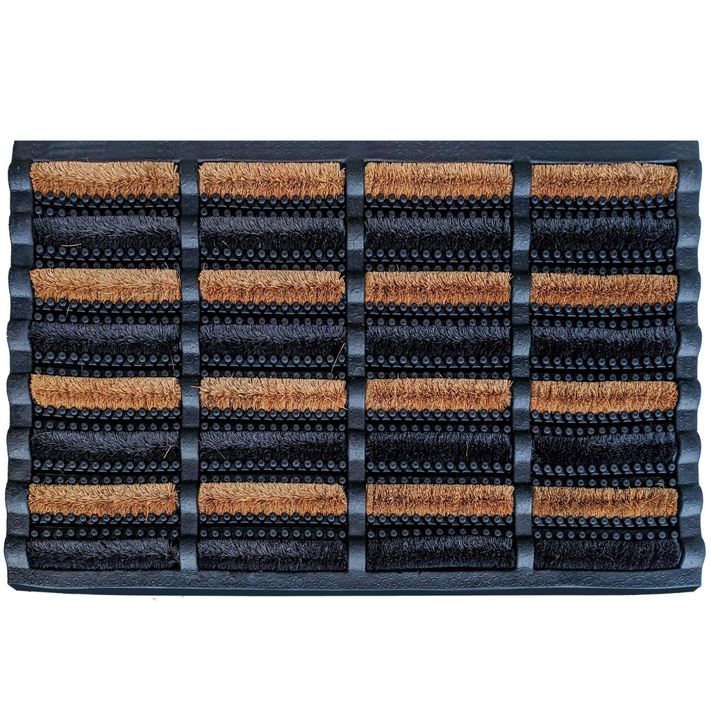 FOOTMATTERS Ninamar Mud Scrubber Tray Mat – 29.5 x 17.5 inch - 2 Pack Retail $61.00