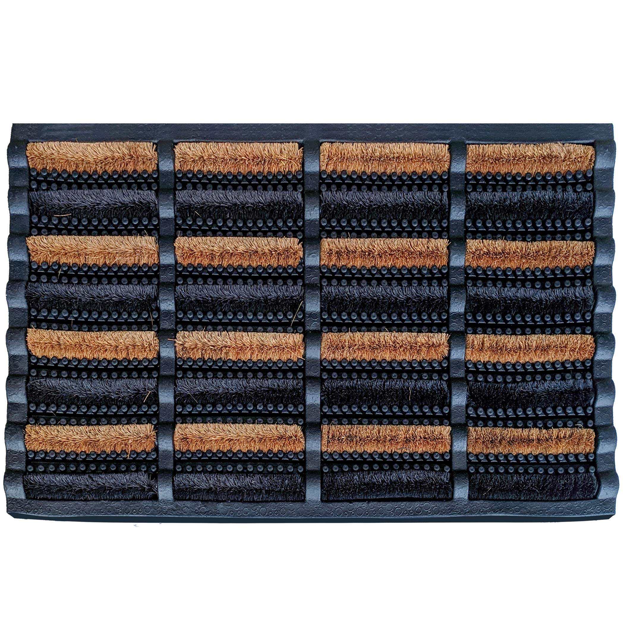 FOOTMATTERS Ninamar Mud Scrubber Tray Mat – 29.5 x 17.5 inch - 2 Pack Retail $61.00