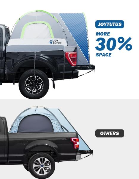 Truck Tent with Rainfly for 5.5Ft-5.8Ft Truck Bed Waterproof PU2000mm 2 Person Tent