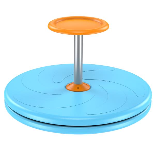 Spinner-X Seated Spinner Sensory Toy Sit and Spin Bigger Size for Kids Ages 3 and up Blue