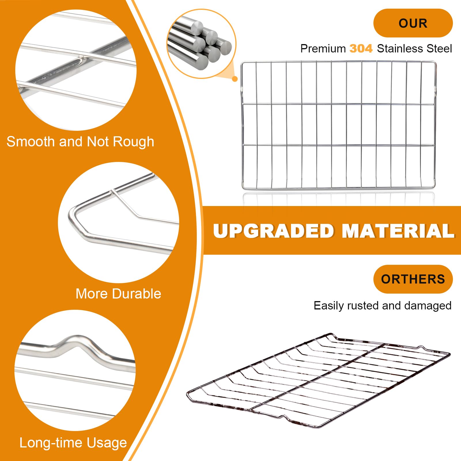 folosem 24.6in Oven Racks for LG Stove 2PCS Retail $59