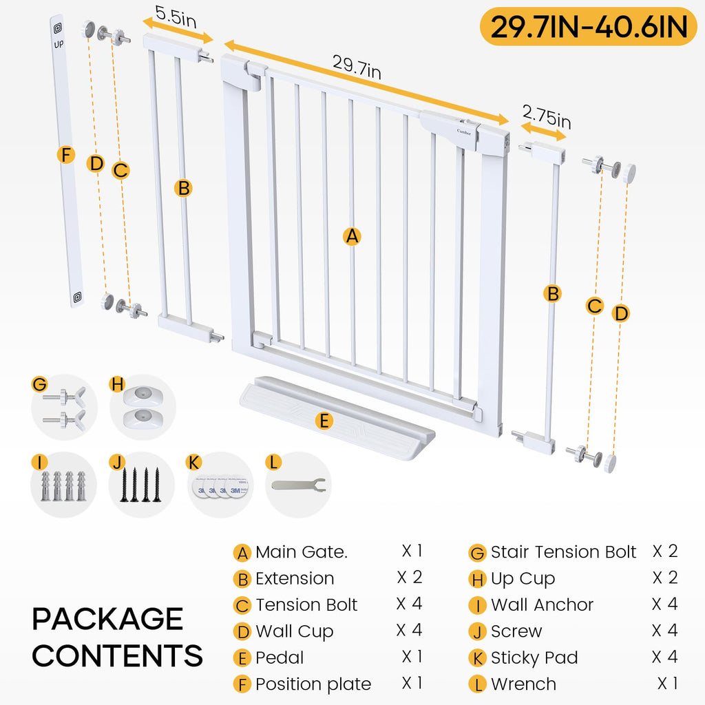 Cumbor 29.7-40.6 Baby Gate $61.50 Retail $61.50