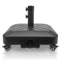 Patio Umbrella Base Heavy Duty with Wheels 125lb Capacity 18.9 x 18.9 x 6.3