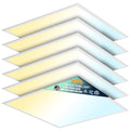 Allsmartlife 2x2 LED Flat Panel Light 6-Pack, Dimmable, 5CCT Options (3000K-6000K), 24W/30W/40W, Back-Lit 2x2FT LED Troffer Light Drop Ceiling for Commercial Office, ETL Retail $161.00