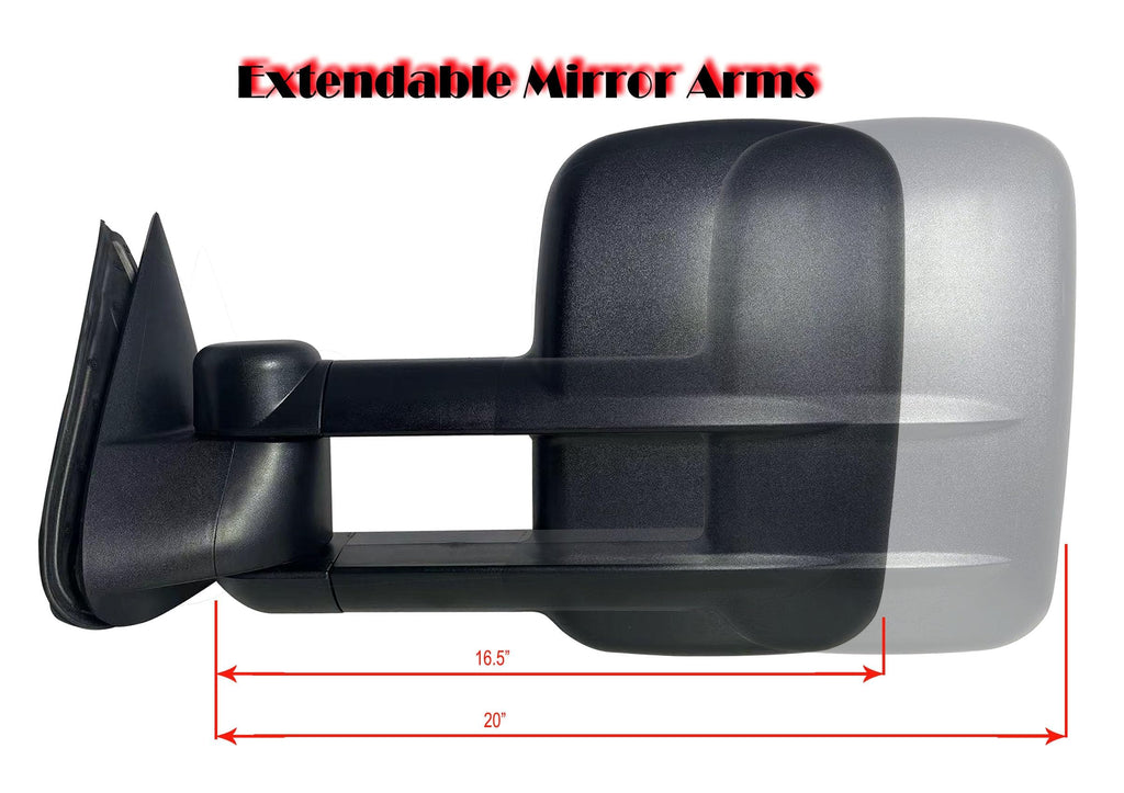 Driver Left Side Power Heated Towing Mirror with Signal for Chevy Silverado Sierra 2003-2006