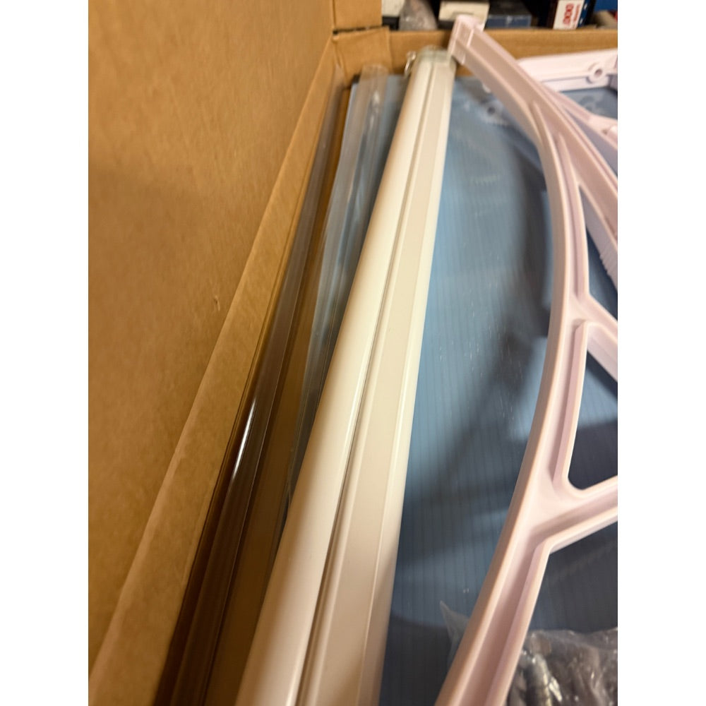 New GGNEBAI 40x80 Polycarbonate Door Entrance Awning Canopy - UVRainSnow Protect Blue