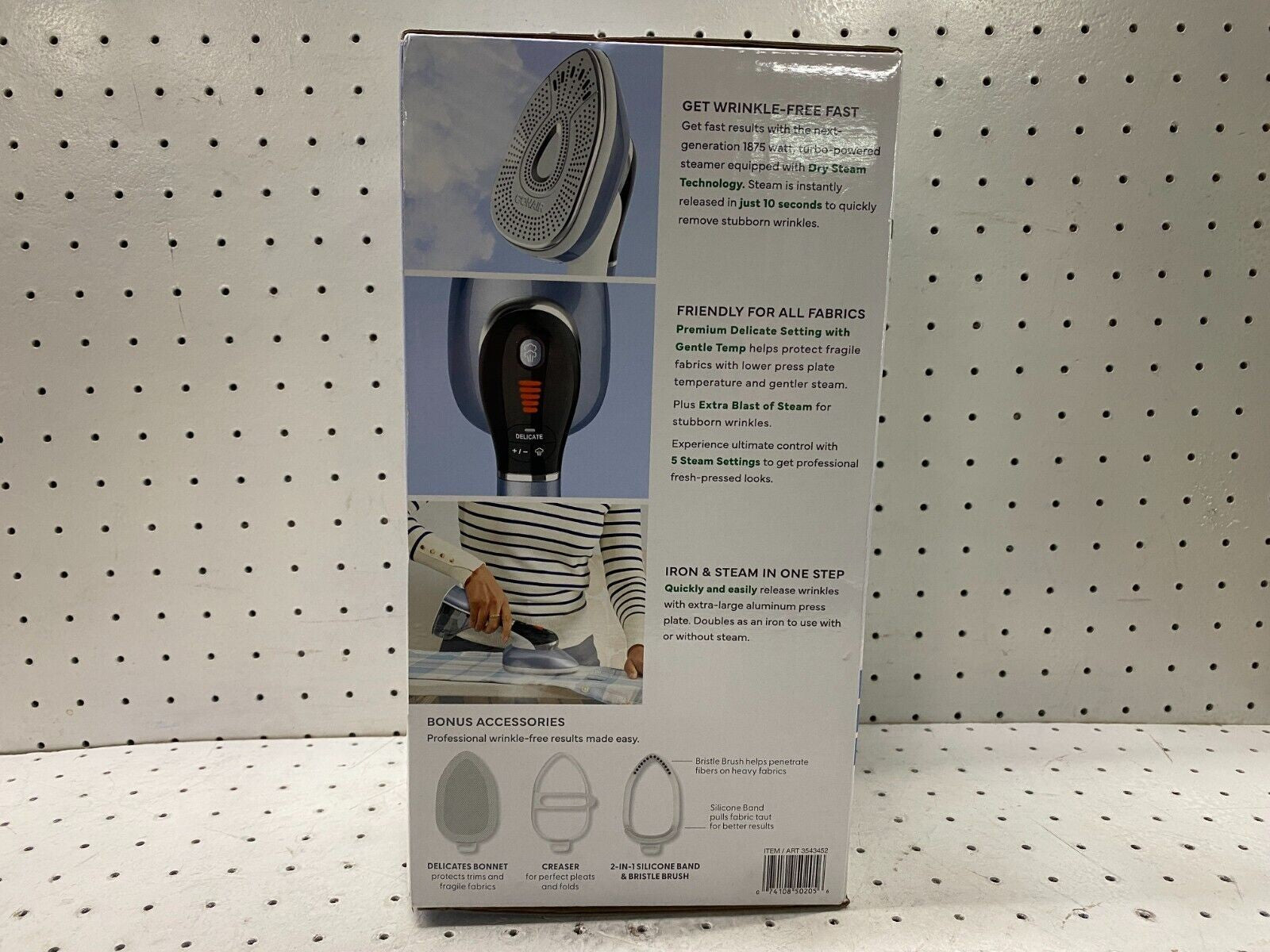 Conair Turbo Extreme Steam 2-in-1 Steamer  Iron Gentle Temp Retail $94.91