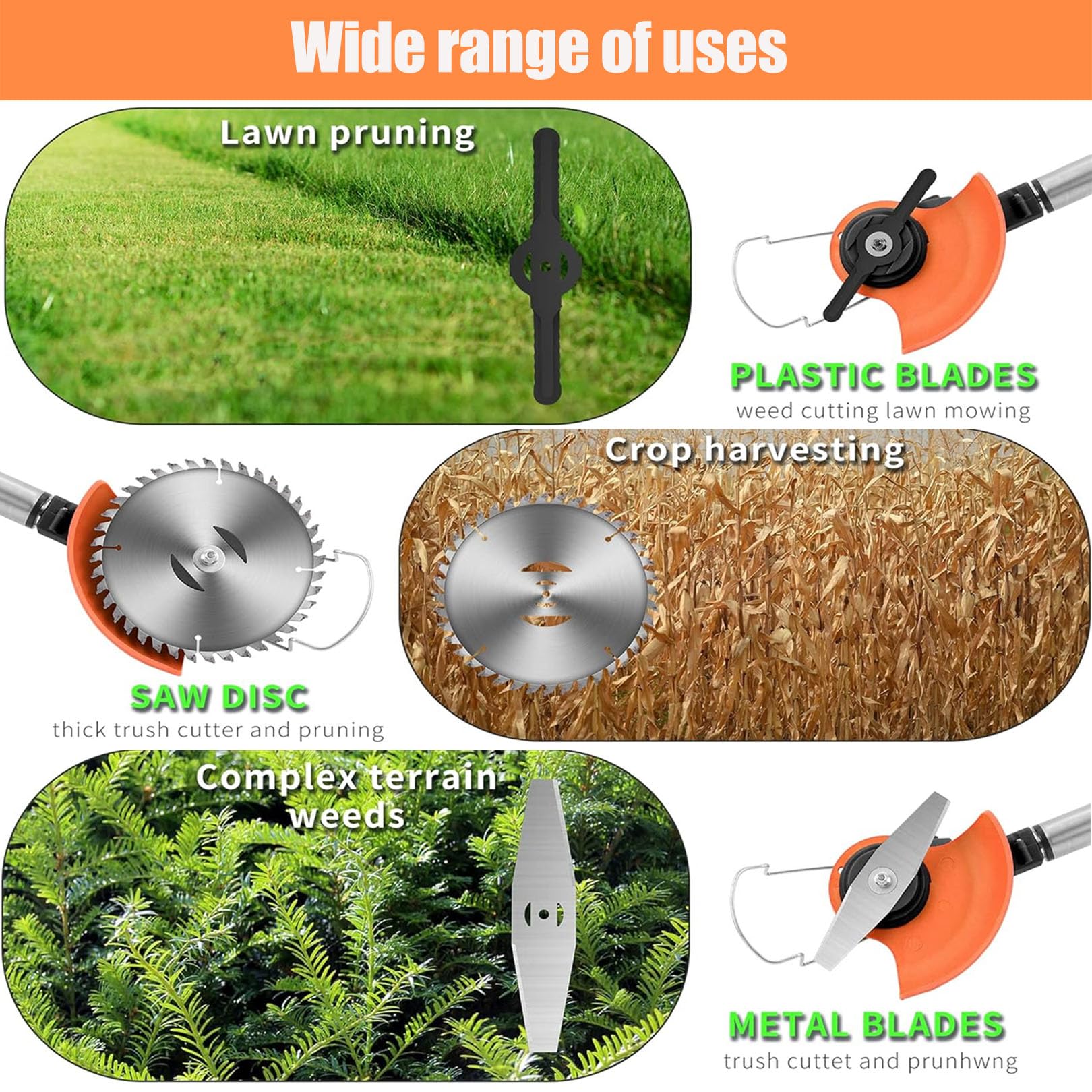 Open-Box New BOUJHYN 21V Cordless String Trimmer with 2x 2.0Ah Batteries Retail $89.00