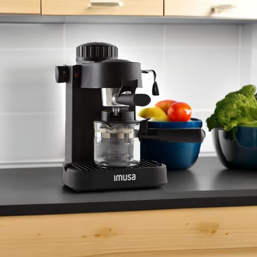 IMUSA USA GAU-18202 4 Cup Espresso/Cappuccino Maker,120 volts, Black Retail $69.00