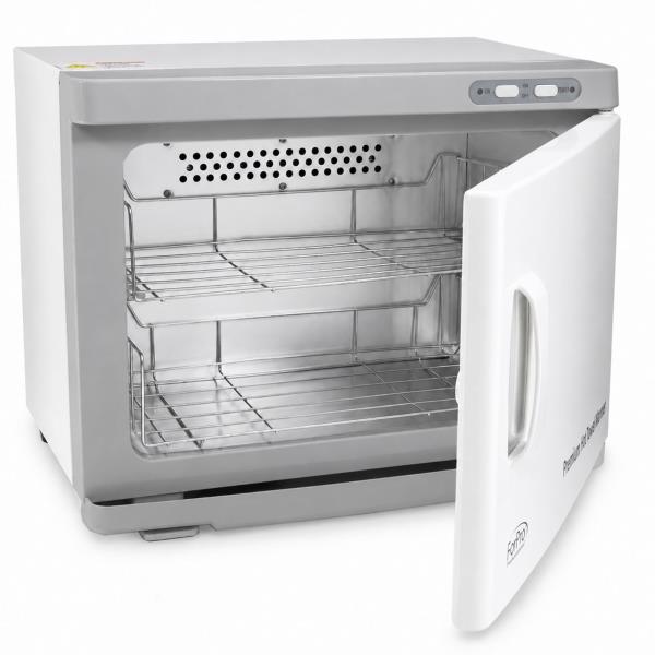 Professional 23L Extra Large Hot Towel Warmer Two Stainless Steel Racks White