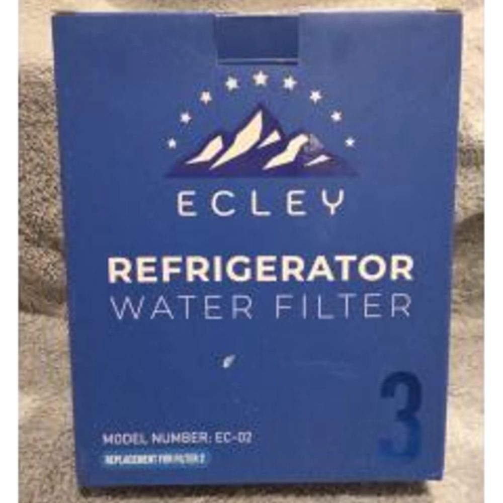 New ECLEY EC-02 3-Pack Refrigerator Water Filter Retail $25.00