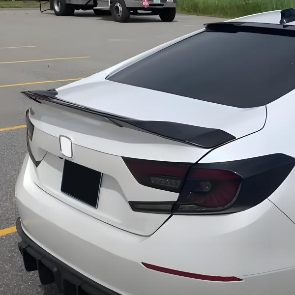 R-Style Highkick Rear Trunk Lip Spoiler for 10th Gen Honda Accord 2018-2022 Sedan Gloss Black