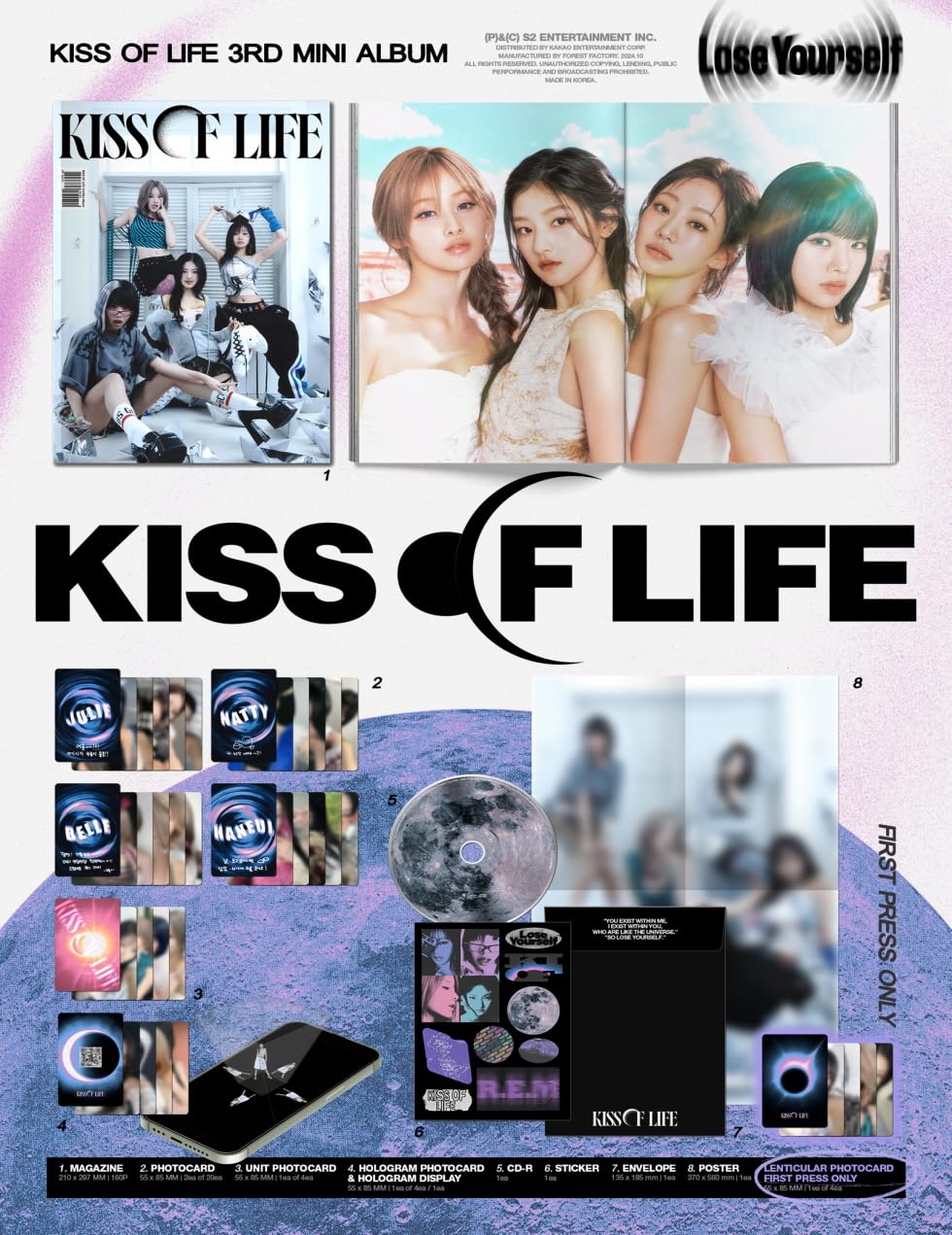 KISS of Life Lose Yourself 3rd Mini Album Magazine Ver. - Photobook Ver. Retail $11.00
