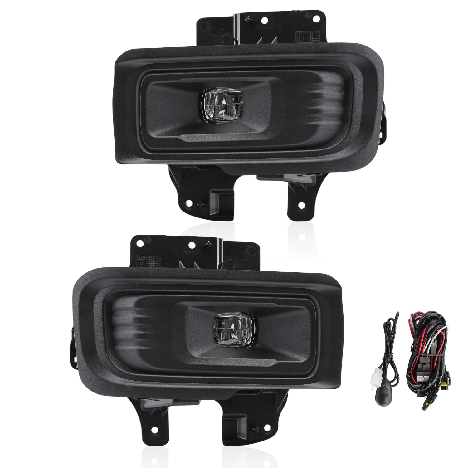 White LED Fog Light Assembly Pair for 2024-2026 Ford F-150
