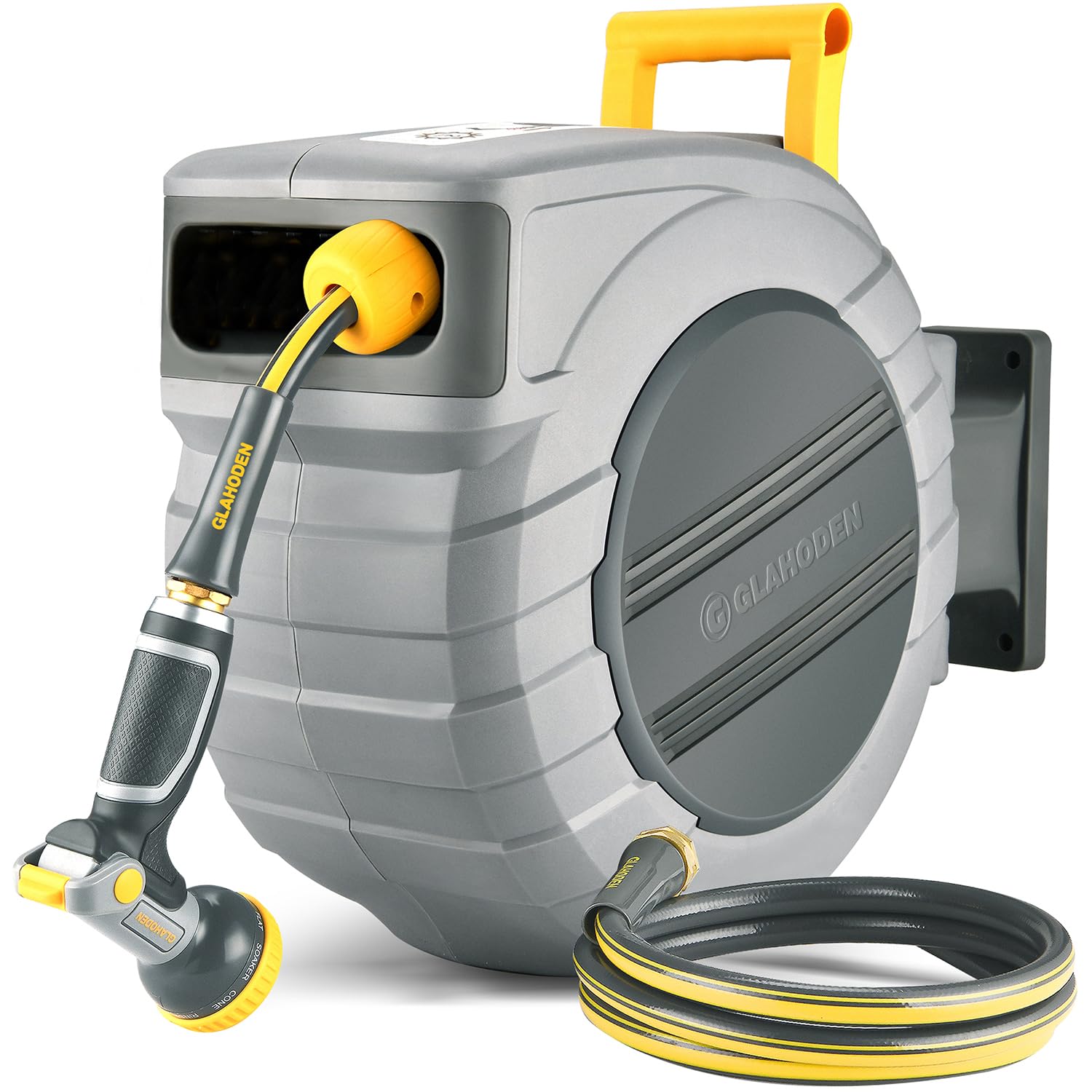 Open-Box New Glahoden 58 x 65ft Ret retractable Wall Mount Hose Reel