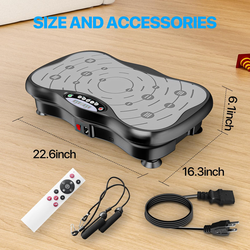 Vibration Plate Exercise Machine for Lymphatic Drainage Weight Loss, Whole Body Workout Vibration Fitness Platform ,Home Training Equipment ,Sport Gym for Weight Loss Fat Burner for Women Men Retail $59.00