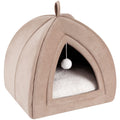 New TILLYOU 2-in-1 Cat House  Warm Pet Tent Bed for Small Pets 15x15x15 Retail $32.00