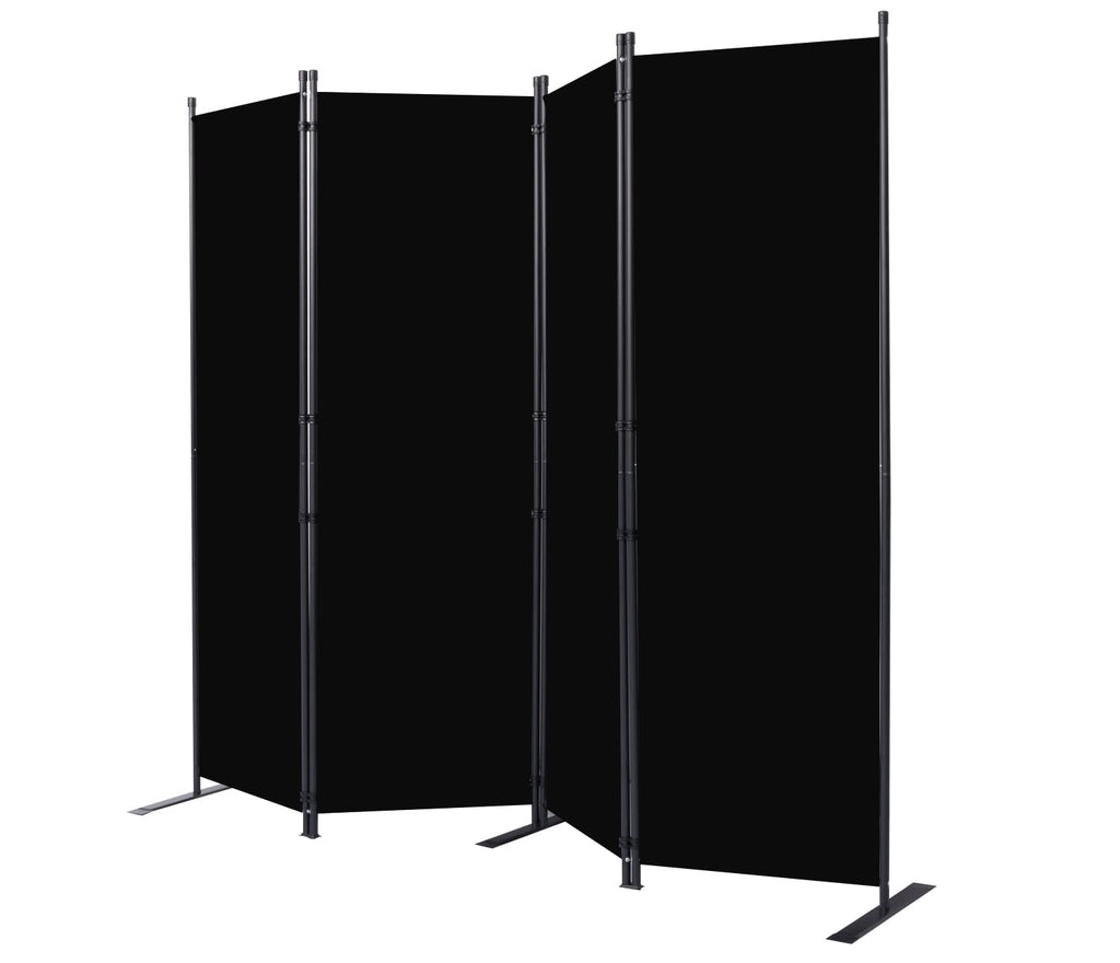 FT Portable Room Divider and Folding Privacy Screen 4 Panel Partition 88 W Black $42.00