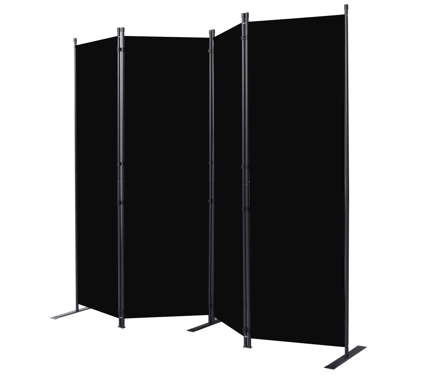 FT Portable Room Divider and Folding Privacy Screen 4 Panel Partition 88 W Black $42.00