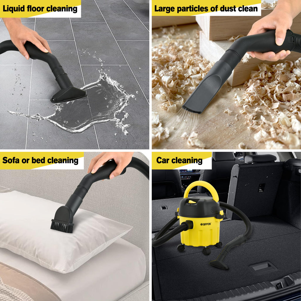 Open-Box New SIPPON 3-in-1 2HP Portable WetDry Shop Vacuum w Blower Wall Mount Retail $59.00