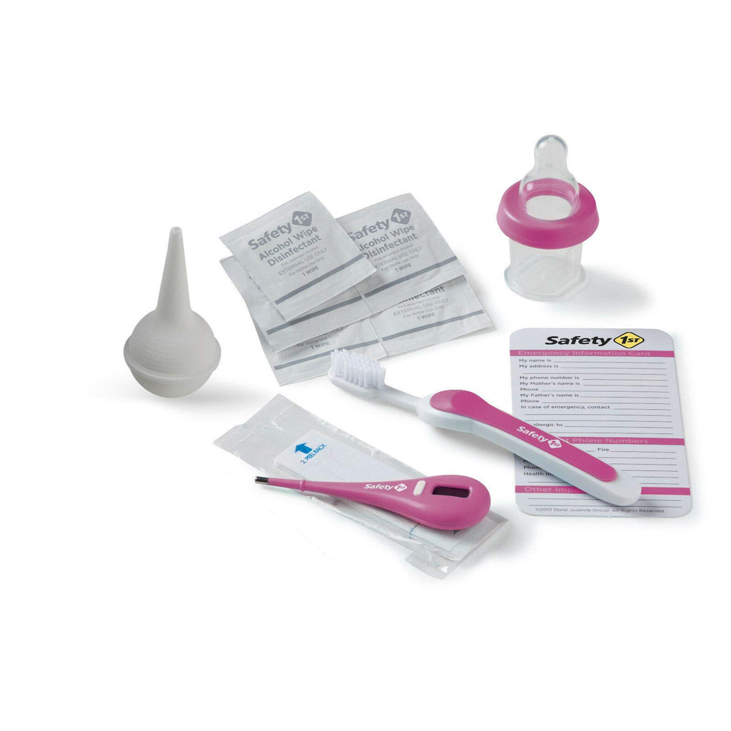 SafetyFirst All-in-1 Nursery Baby Care Health  Grooming Kit Pink