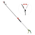 Garden Telescopic Pole Pruner 3.67-5.45 FT Extendable with Cut  Hold - Silver