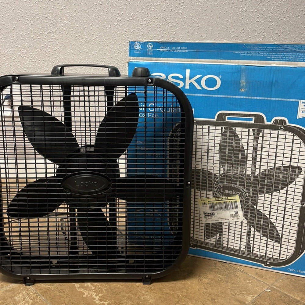 Lasko B20401 Decor Box Fan, 20", Black Retail $47.00