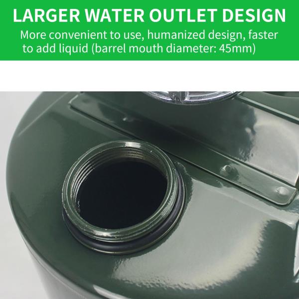 Gallon Square Metal Multi-Purpose Storage Can with Flexible Spout and Pressure Balance Vent Valve