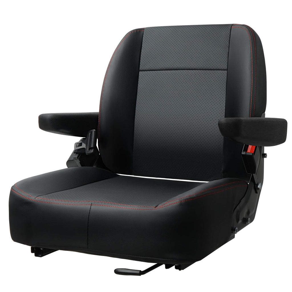 Universal Forklift Seat with Armrest Safety Belt and Micro Switch $93.75