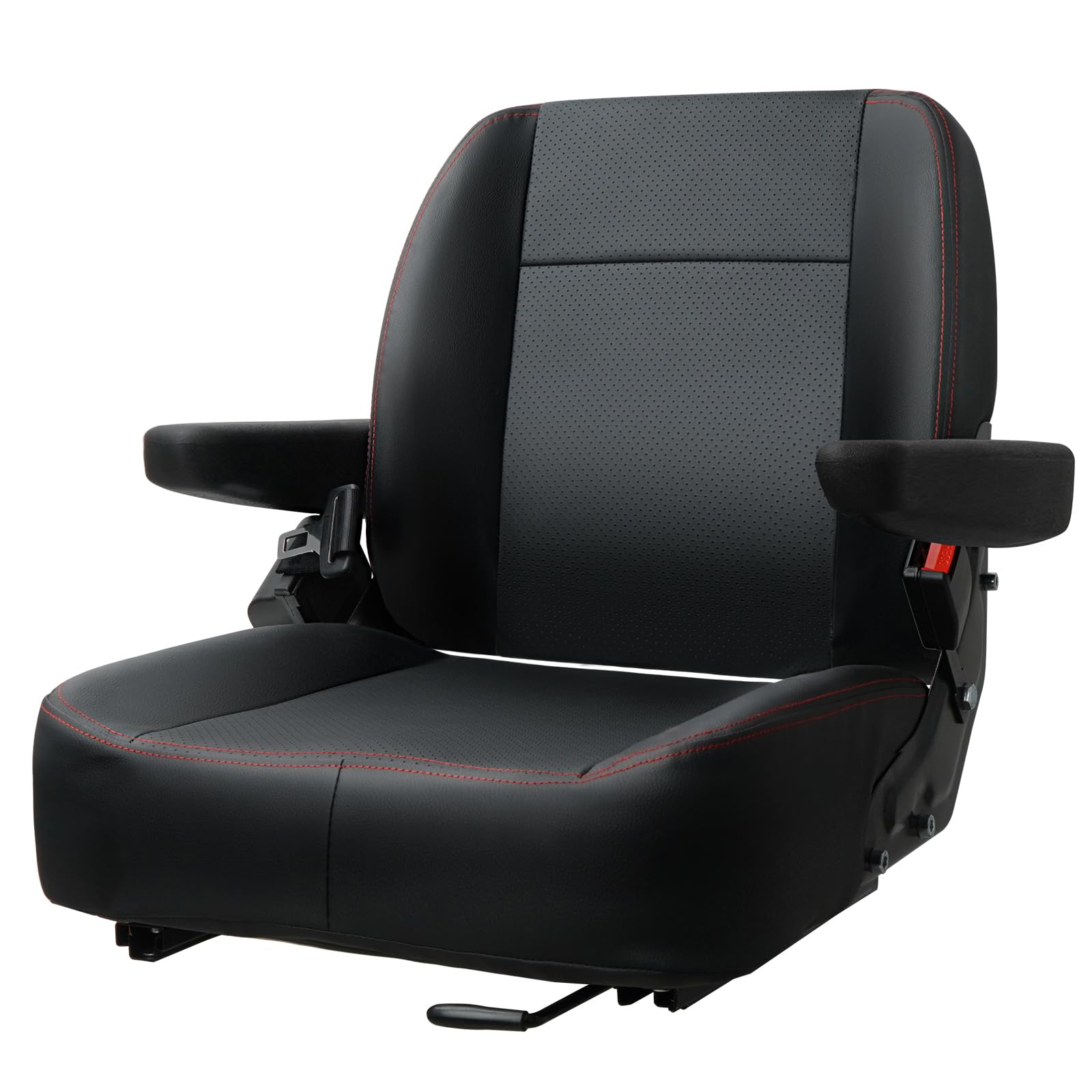 Universal Forklift Seat with Armrest Safety Belt and Micro Switch $93.75