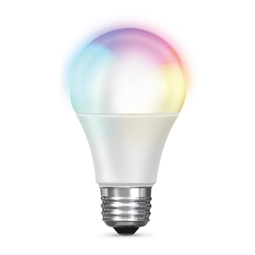 New As-Is Feit Electric OM60RGBWCAAG Smart WiFi Color Changing A19 LED Light Bulb Retail $7.00