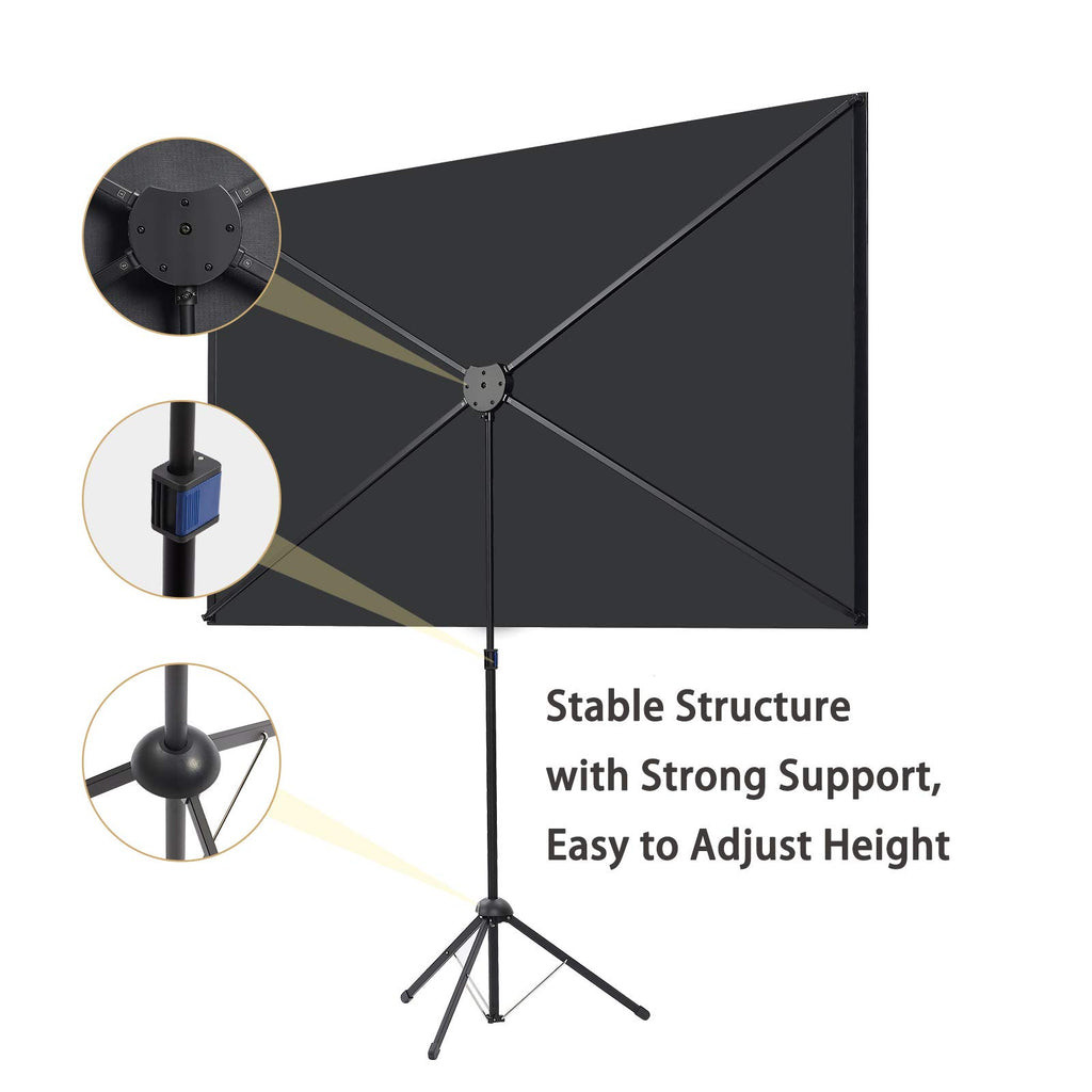 excelimage 80in Home Theater Projector Screen