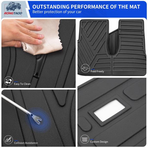 Floor Mats and Trunk Mat with Backrest Mats for 2024-2026 Lexus TX350 TX500h TX550h 5 PCS