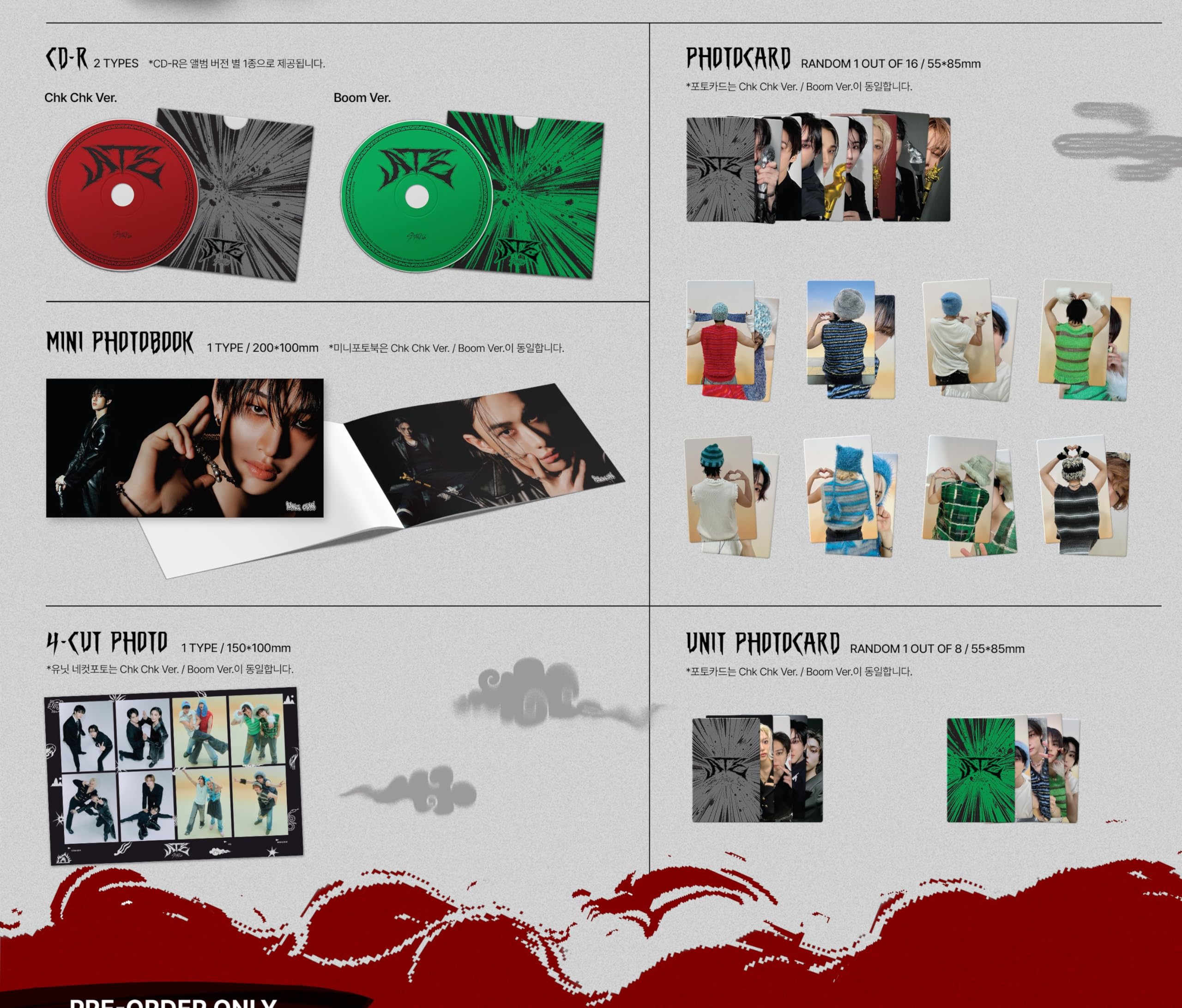 Stray Kids ATE Chk Chk Ver. Boom Ver. Retail $30.00