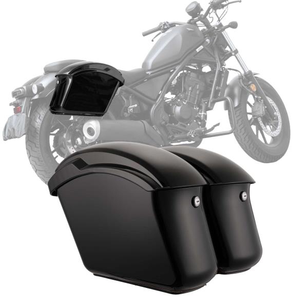 Impact-resistant Motorcycle Hard Saddlebags 22L 11Lx2