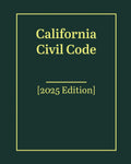 California Civil Code 2025 Edition Book