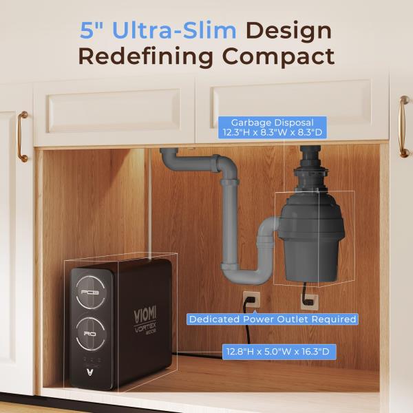 V8 PRO 800GPD Under Sink Tankless RO Water Filtration System