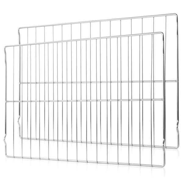 Upgraded 2-Pack Oven Racks 316496201 for Frigidaire Kenmore Range Stove 24.17 x 16 inch - Replaces 316496202 316496207 AP4040129 PS1765356, Stainless Steel Retail $58.00