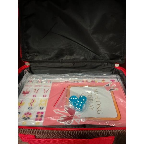Mahjong Set with Display Case Carrying Case and Dice