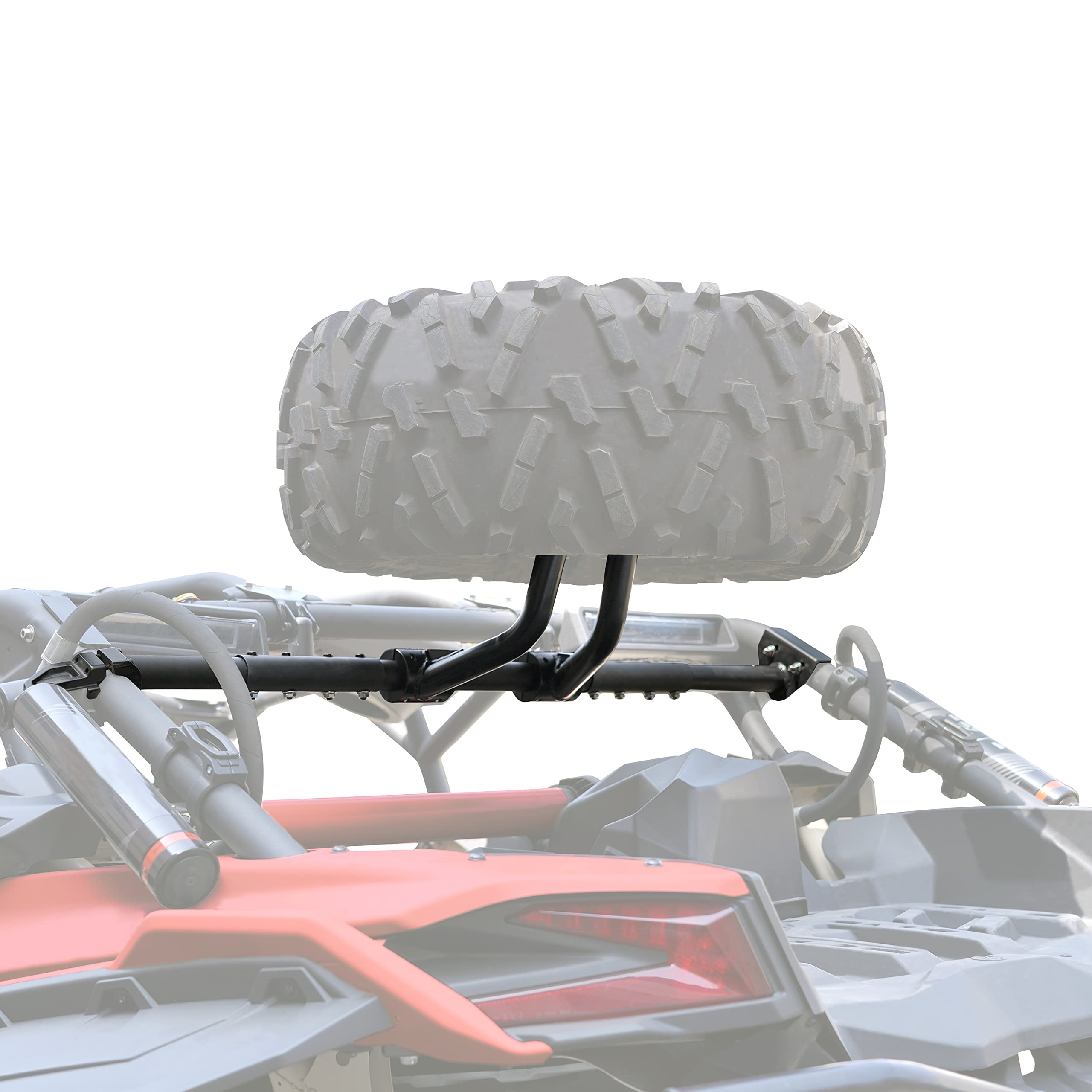 Black Heavy Duty Spare Tire Mount for Can-Am Maverick X3 Fits Up to 32 Tire