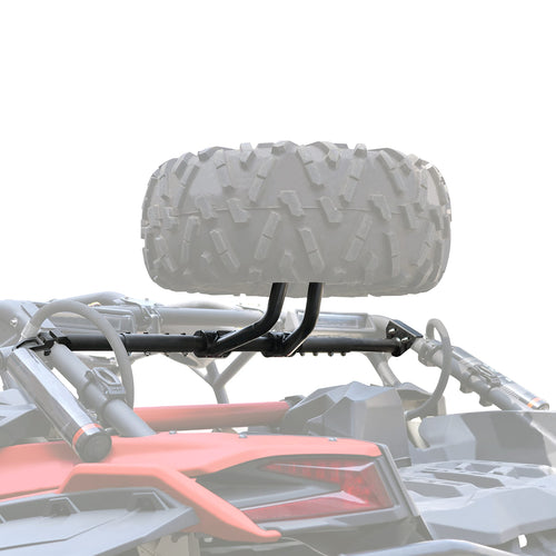 Black Heavy Duty Spare Tire Mount for Can-Am Maverick X3 Fits Up to 32 Tire