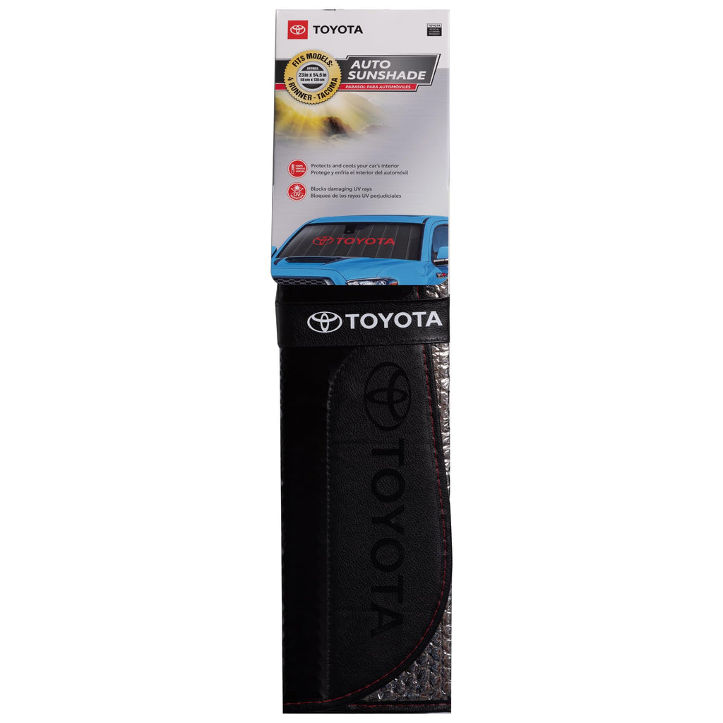 Black  Red Toyota 4 Runner Tacoma Front Windshield Accordion Sunshade 55x23