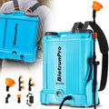 2 Gallon Battery Powered Backpack Sprayer with Mixer 0-100 PSI