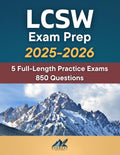 LCSW Exam Prep ASWB Study Guide 5 Practice Exams 850 Questions Book